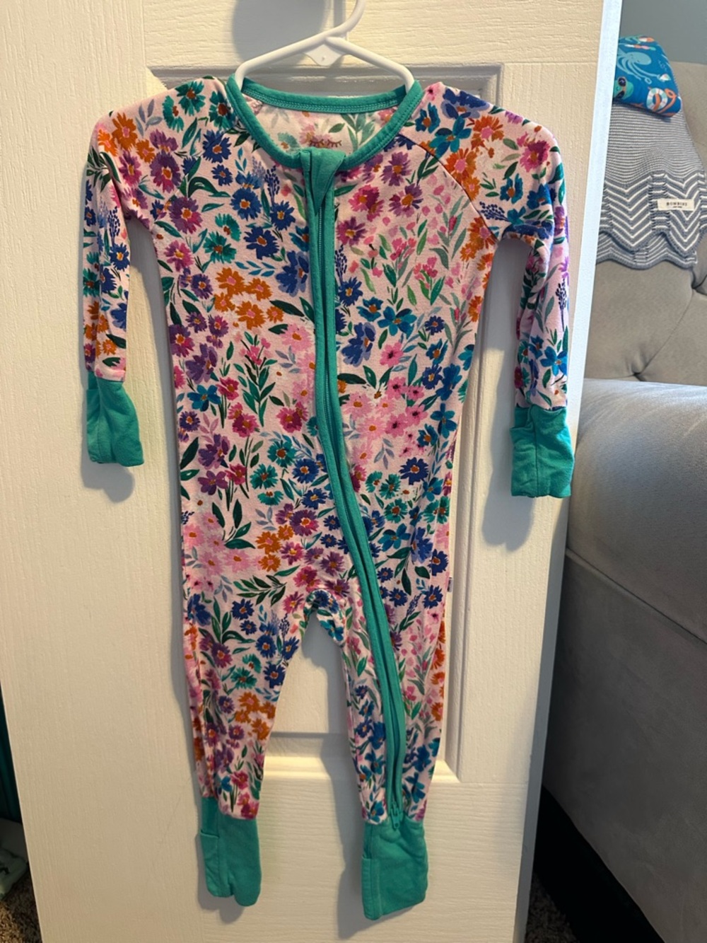 Little Sleepies Sweet Pea Floral 6-12